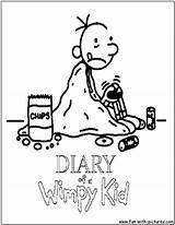 Wimpy Diary Kid Coloring Pages Printable Face Colouring Color Mask Template Print Fun Getdrawings Getcolorings Popular sketch template