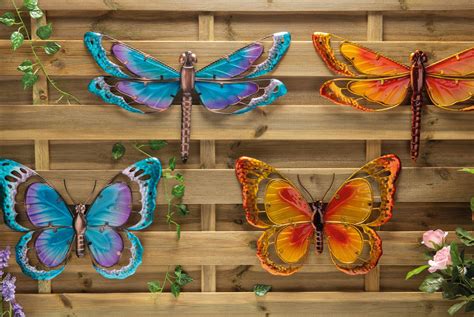 Metal And Glass Insect Wall Art Offer Butterfly And Dragonfly Livingsocial