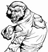 Werewolf Coloring Pages Goosebumps Printable Wolfman Colouring Halloween Werewolves Color Cool Adult Colour Vampire Kids Horrorland Fantasy Print Getdrawings Book sketch template