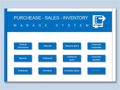 excel  purchase sales inventory manage systemsxlsx wps  templates