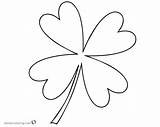Coloring Clover Pages Leaf Four Luck Good Wish Printable Kids Color sketch template