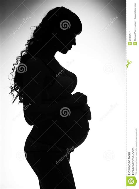 pregnant woman silhouette stock image image of pregnant 29473177