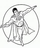 Superman Pages Colouring Coloring Popular Coloringhome sketch template