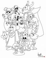 Coloring Undertale Pages Printable Sketchite sketch template