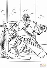 Coloring Henrik Pages Nhl Lundqvist Hockey Goalie Drawing Ice Super Printable Sheets Sabres sketch template