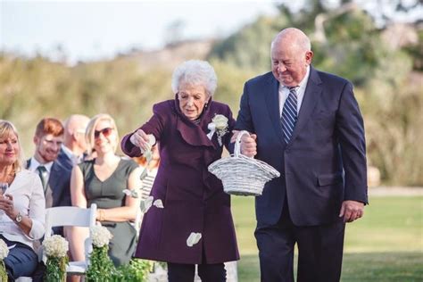 95 year old grandma proves you re never too old to be a flower girl