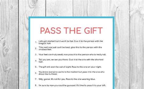 pass  gift game birthday game family game kids games etsy