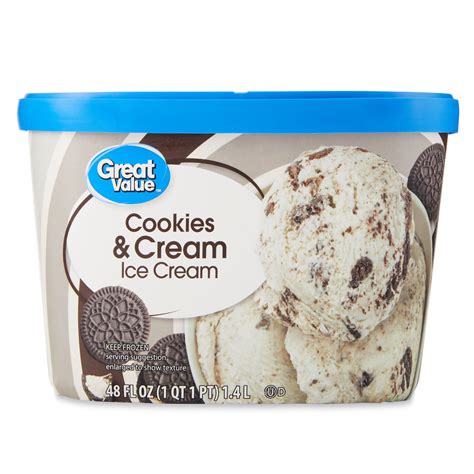 great  cookies cream ice cream  fl oz walmartcom