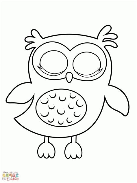 printable owl coloring pages  preschoolers   large collection