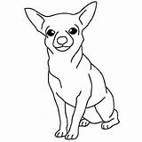 Chihuahua Dog Drawing Netart Chihuahuas Outline Autism Pecs Clipartmag Ausmalbilder Colorings Coloring Hunde sketch template