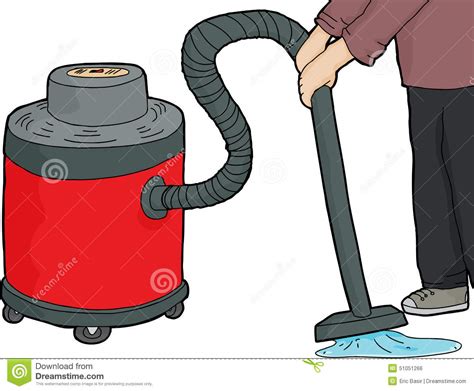 Wet Dry Vacuum Over Water Stock Illustration Illustration