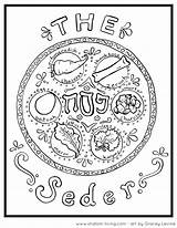 Passover Coloring Pages Seder Plate Jewish Printable Haggadah Adults Messianic Happy Color Crafts Drawing Kids Colouring Sketch Shalom Living School sketch template