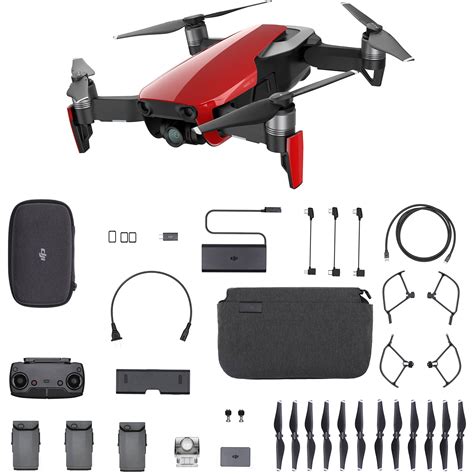 dji mavic air fly  combo flame red cppt bh