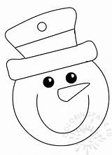 Snowman Head Coloring Hat Top Christmas Reddit Email Twitter Coloringpage Eu sketch template