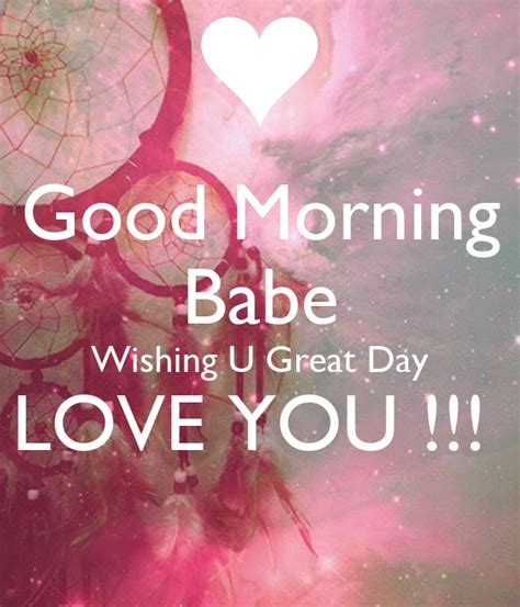 good morning babe wishing u great day love you poster beth keep