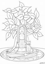 Stress Zen Colorare Erwachsene Malbuch Adultos Adulti Disegni Meditating sketch template