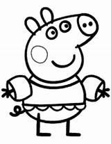 Peppa Pig Coloring Pages Armbands Costume Sheep Printable Suzy Pages2color George Template sketch template