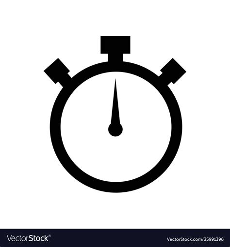 stopwatch stop  timer logo icon design vector image