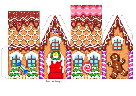 printable gingerbread house
