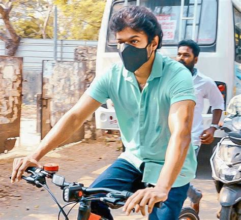 Watch Actor Vijay Cycles To Tamil Nadu Polling Booth To