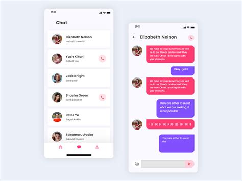 chat app ui kit uplabs