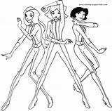 Coloring Pages Spies Cartoon Totally Color Printable Sheets Kids Character Sheet Found sketch template