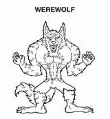 Coloring Werewolf Scary Pages Print Goosebumps Library Getcolorings Popular Coloringhome Button Through sketch template