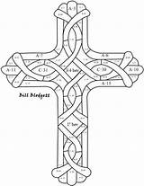 Crosses Celtic sketch template