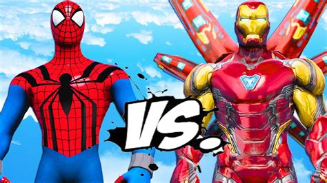 Iron Man Vs Sensational Spiderman Epic Battle Youtube