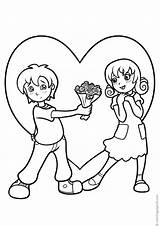 Namorados Colorir Imprimir Valentinstag Ausmalbilder sketch template