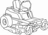 Mower Zero Turn Drawing Lawn Clipart Vector Classic Cover Getdrawings sketch template