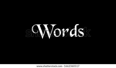 black background word words written white stock illustration