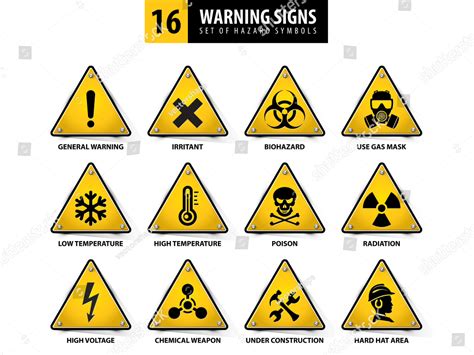 triangle warning signs  vectorshape royalty  vector images