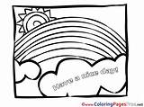 Coloring Nice Sheets Printable Rainbow Sheet Title Cards sketch template