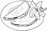 Tortillas Comida Tortilla Tamal Quesadillas Dibujo Taco Jugar Paracolorear sketch template
