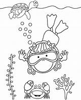 Diver Topcoloringpages sketch template