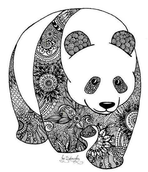 zentangle panda coloring book panda art zentangle art mandala