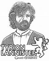 Thrones Lannister Tyrion sketch template