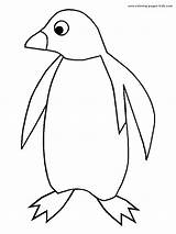 Penguin Coloring Template Penguins Animal Pages Drawing Animals Drawings Printable Clipart Line Kids Color Outline Baby Adelie Simple Pittsburgh Christmas sketch template