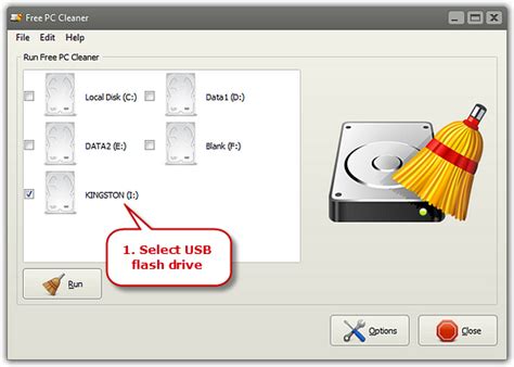 free pc cleaner user guide clean up usb flash drive