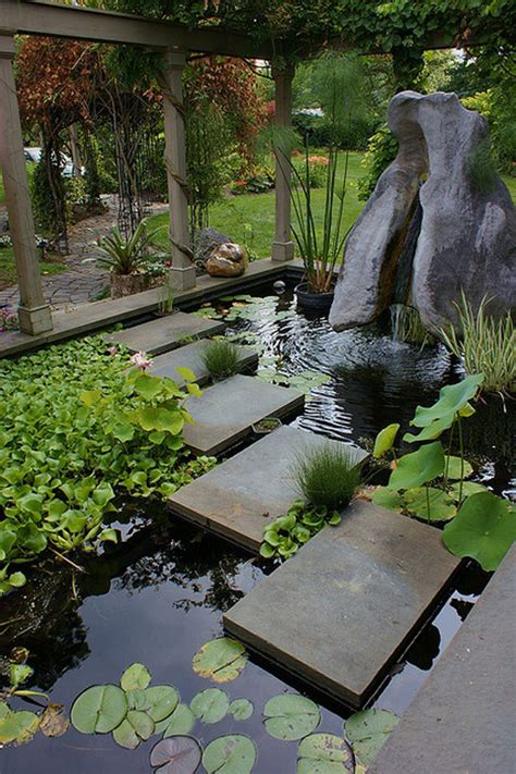 minimalist backyard pond design ideas homemydesign