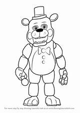 Freddy Fazbear Bonnie Fnaf Freddys Drawingtutorials101 Monster sketch template