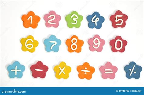 plasticine cute number stock image image  number isolated