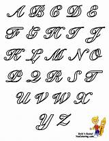 Script Alphabet sketch template