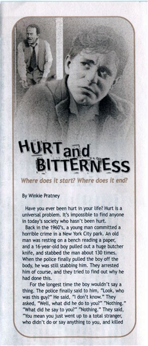 Hurt And Bitterness By Winkie Pratney Flotsam And Jetsam