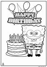 Birthday Coloring Happy Pages Spongebob Printable Bob Sponge 6th Spiderman Color Cards Elmo Getcolorings Clipart Getdrawings Cartoon Popular Puppy Clip sketch template