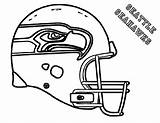 Coloring Pages Seahawks Nfl Football Helmet Printable Kids Seattle Helmets Teams Boys Broncos Book Boise State Eagles Print Russell Wilson sketch template
