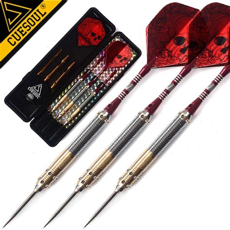 cuesoul    professional darts steel tip darts red dart shaft  red dart flights