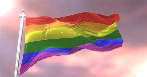 the rainbow flag pride flag stock footage video 100
