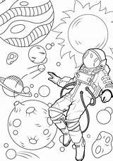 Colorear Espacial Weltraum Indie Print Inclasificable Erwachsene Desenho Malbuch Fur Adulti Inclassables Justcolor Weltall Astronaut Astronauta Nave Tulamama Galaxie Trippy sketch template
